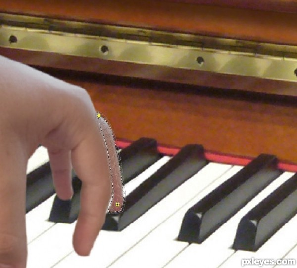 Creation of The Piano Hand: Step 13